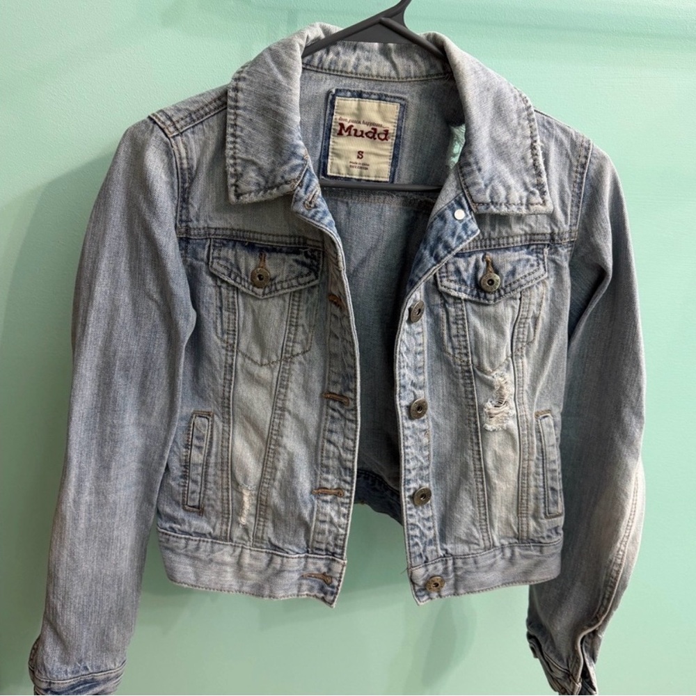 Mudd Women’s Denim Jacket and Vest - Picture 2 of 12